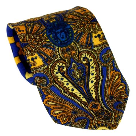 versace blue tie|vintage gianni Versace tie.